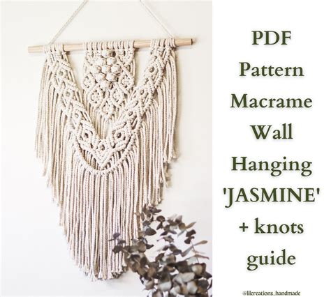 Image result for Small Macrame Wall Hanging Free Pattern