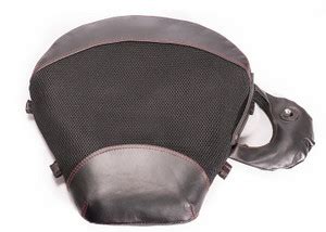 FEGO Air Cushion Black Leather Seat Add-On with Air Suspension ...