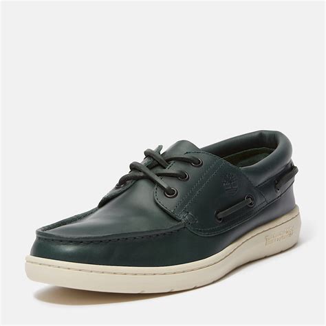 Portofino Pier Boat Shoe for Men in Dark Green