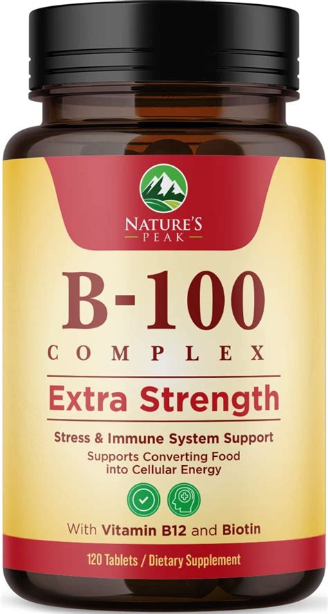 Nature's Peak B100 Complex - Complete Vitamin B Supplement - India | Ubuy