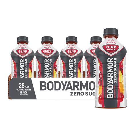 Amazon.com : BODYARMOR ZERO Sugar Fruit Punch, Sugar Free Sports Drink ...
