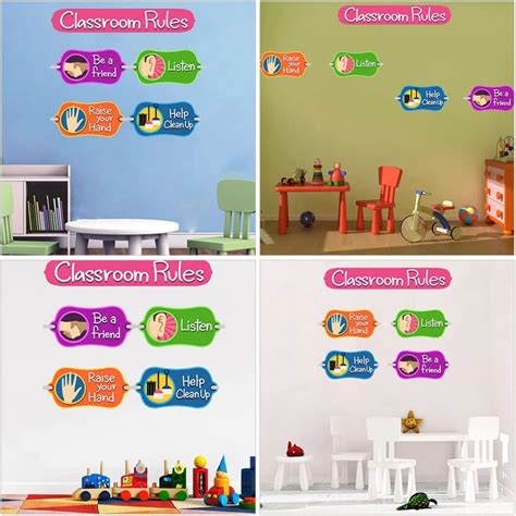 iplusmile 1 Set Classroom Rules Stickers Classroom India | Ubuy