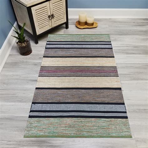 Buy house of handmade - Handwoven Cotton Rug for Bedroom, Living Room ...