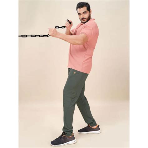 Technosport OR-25B Men Plus Size Solid Slim Fit Trackpants with TECHNO ...