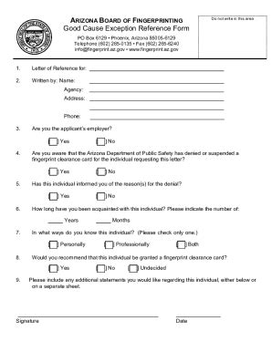 AZ Good Cause Exception Reference Form 2021-2026 - Fill and Sign ...
