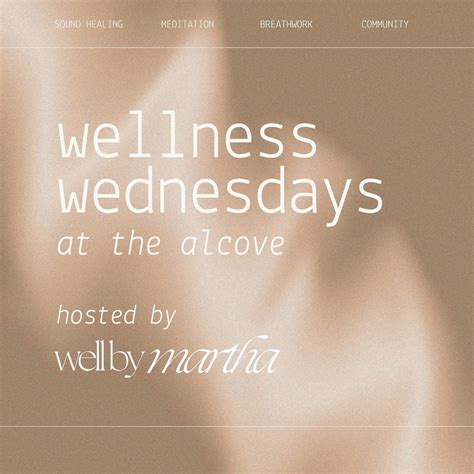 wellness wednesdays hosted by well by martha, The Alcove, Malibu, 24 ...