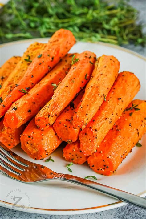 Air Fryer Carrots (Ready in less than 15 Minutes!) - Our Zesty Life