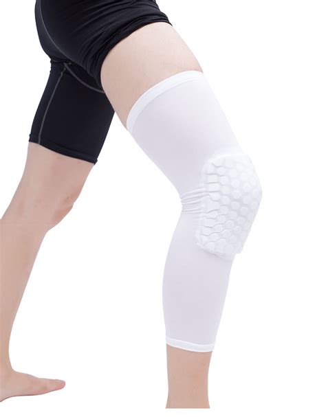 现货篮球护膝蜂窝装备加长款护腿运动训练男儿童护膝-阿里巴巴