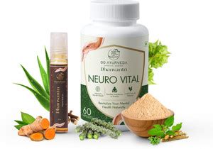 Go Ayurveda Dhanvantri Neuro Vital Capsule For Mental Health, Stability ...