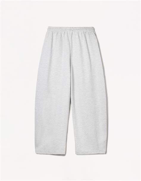 Plush barrel trousers - Women | Bershka