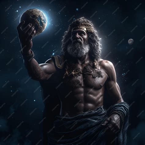 Premium Photo | The primordial darkness embodying a greek god erebus ...