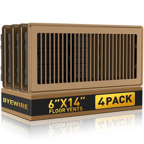 Floor Register Fits 6x14 and 14x6 Duct Opening - Floor Vent Covers with ...