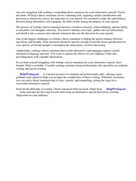 Informative Thesis Statement Examples 的图像结果