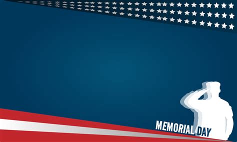 Happy Memorial Day background with copy space area 18987155 Vector Art ...