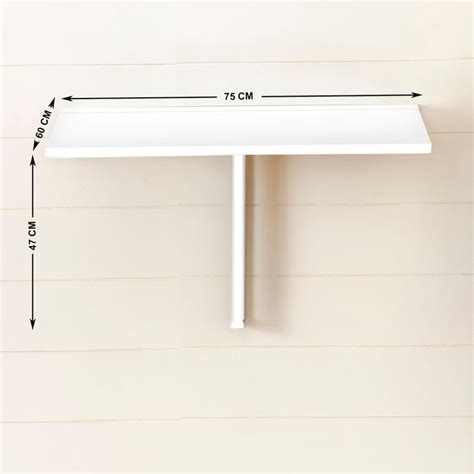 Buy Butterfly White Wall Mounted Drop Leaf Table from Home Centre at ...
