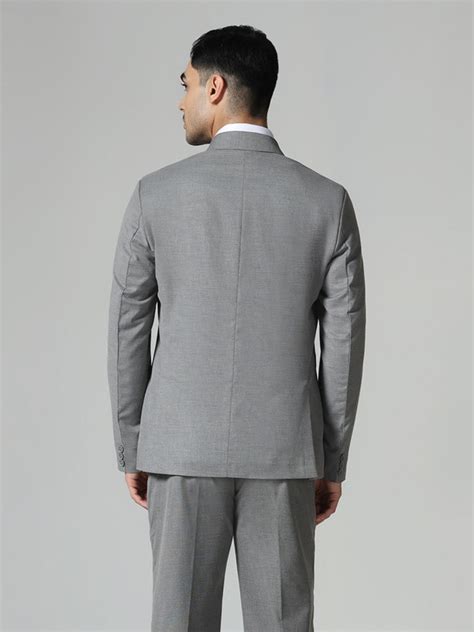 Dark Grey Men Notch Lapel Suit – Tahvo India