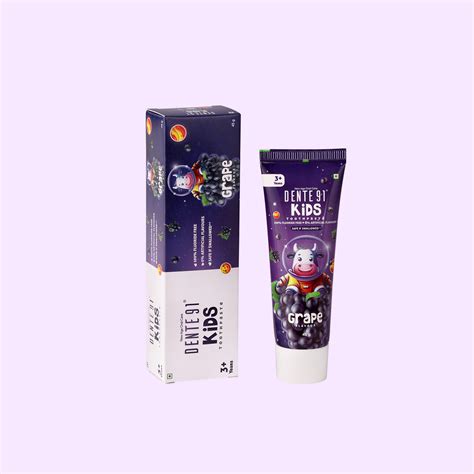Buy Grape Flavoured Kids Toothpaste – Fluoride-Free & Safe for Children ...