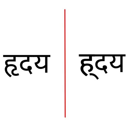 which spelling of हृदय is correct - Brainly.in