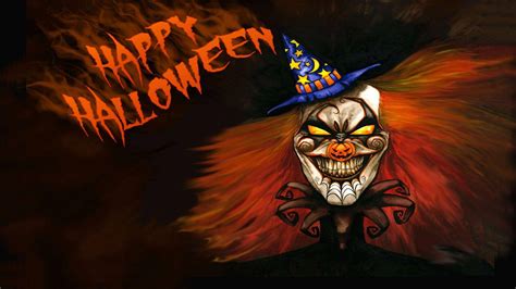 Download Clown Happy Halloween Wallpaper | Wallpapers.com