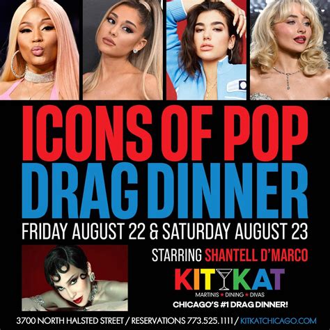 The Icons Of Pop Drag Dinner • Kit Kat | Drag Show Chicago