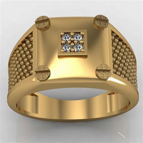 Stylish Unique 3D Printed 55 Rings for Men Gents Collection