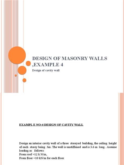 Image result for Masonry Wall Design Example