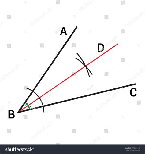 Definition Angle Bisector Geometry Stock Vector (Royalty Free ...