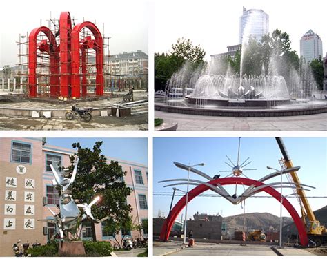 不锈钢大型艺术广场雕塑 -宏通雕塑