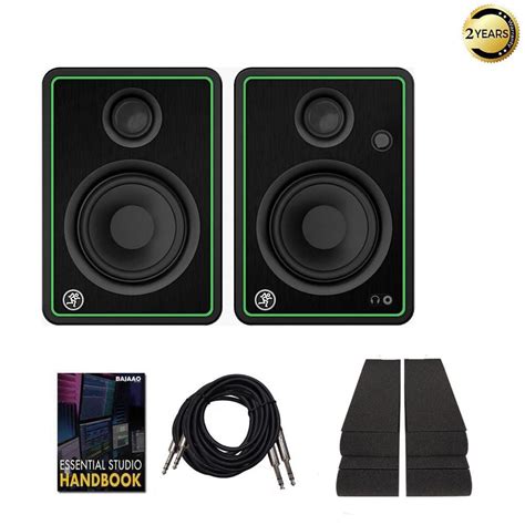 Mackie CR4 XBT Class D Studio Multimedia Monitors with Bluetooth, Isol ...