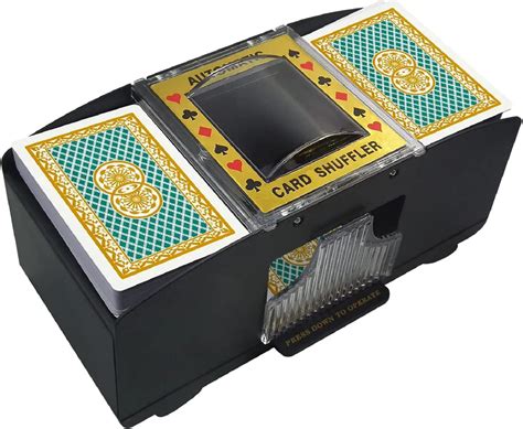 AUGEN Card Shuffler 1-2 Deck Automatic, Battery-Operated Electric Card ...