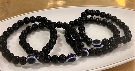 Black bead eye eye bracelet Products at Best...