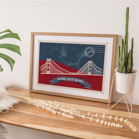 Buy Golden gate bridge poster Travel Poster Art & Prints Online India ...