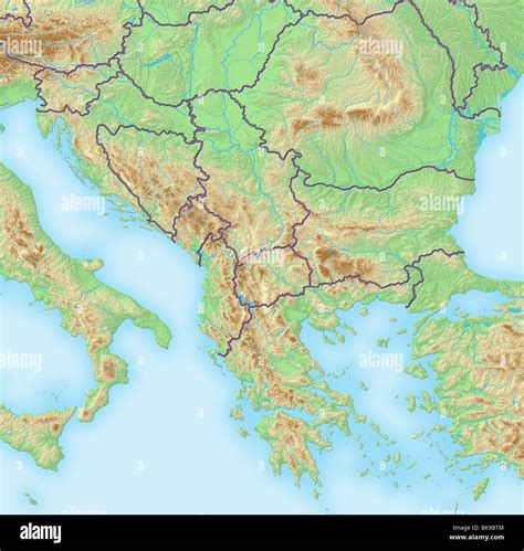 Topographic Map Of Balkans at Clarence Swingle blog