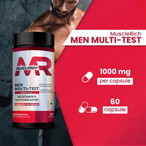 MuscleRich Men Multi+Test - Multivitamin with Testosterone Support – Halt