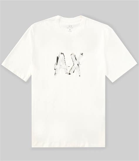 Armani Exchange Ribbon Logo Short Sleeve T-Shirt | Dillard's