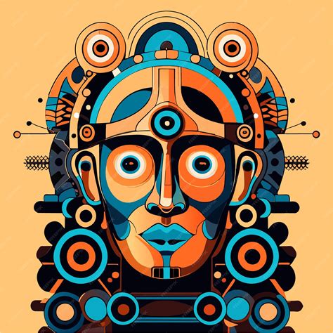 Premium Vector | Intricate gears and cogs define the mechanical head tattoo