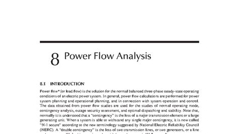 Power Flow Analysis Lecture Notes (Course Code: 05032025) - Studocu