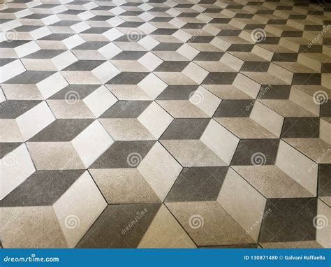 Hexagonal Tiles Creating a Three-dimensional Pattern Stock Photo ...