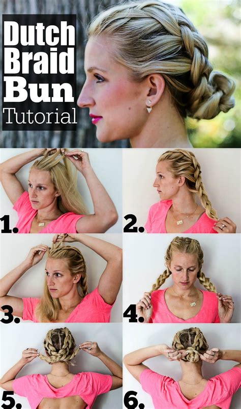 Image result for Dutch Braid Bun Tutorial