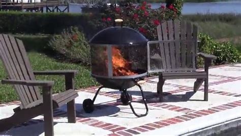 JUNO PRODUCTZENY 26 inch Fire Pit Outdoor Wood Burning Fireplace Patio ...