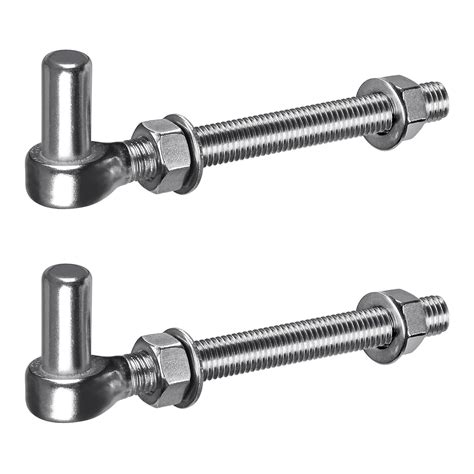 Insaga 6'' J-Bolt Gate Hinge, 304 Stainless Steel J-Bolt Post Hinge for ...