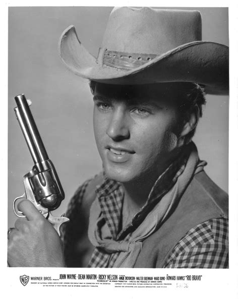 Ricky Nelson in a publicity still for Rio Bravo | Ricky nelson, Tv ...