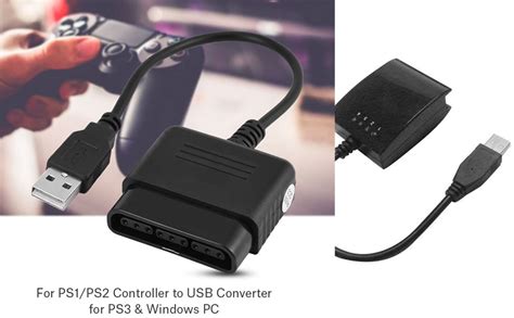 Gamenophobia 4-in-1 PS2 to PS3/PC Converter Adapter – USB Cable for PS2 ...