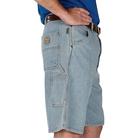 Gravel Gear Men's Denim Carpenter Shorts - 38in. Waist, Stonewash ...