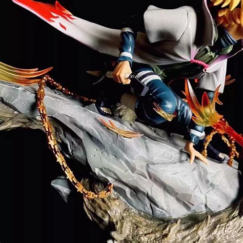 Buy Minato Namikaze 4th Hokage Ninetales Model Statue Action Figure ...