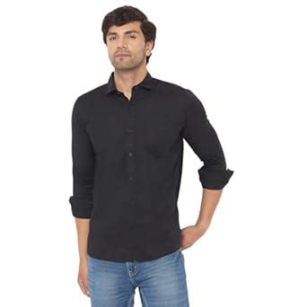 Duke Slim Fit Men Shirt (SDO8PLDA_Black_L : Amazon.in: Sports, Fitness ...