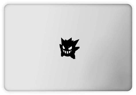 ARWY 'Gengar' Laptop Decals (PVC Vinyl, 2.29 cm x 2.14 cm, Black ...