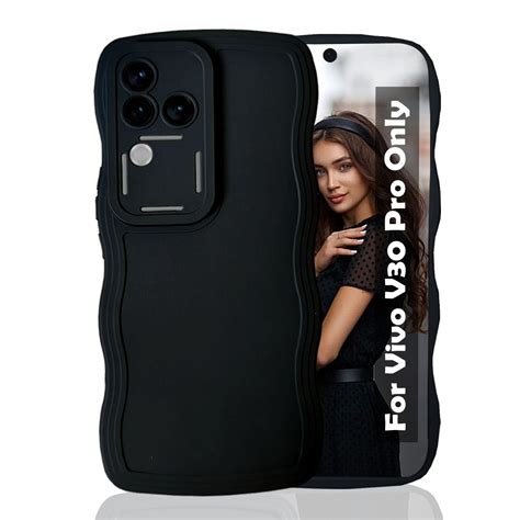 KC Back Cover for Vivo V30 Pro 5G - Curly Wave Shape Shockproof Bumper ...