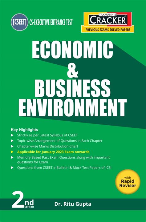 Buy Taxmann's CRACKER for Economic & Business Environment (Paper 3 ...