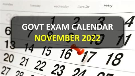 Govt Exams Calendar for November 2022: Check SSC, Banking, UPSC & TET ...